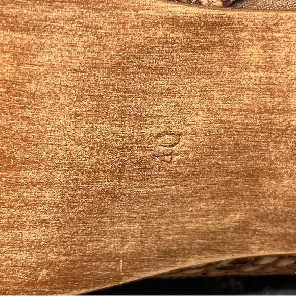 Tamaris sz 40 US 9.5-10 tan snakeprint faux leather heeled booties - Picture 12 of 12